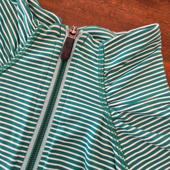 LoLe Women's Essential Cardigan Glade Green Stripe Size M - Picture 4 of 10